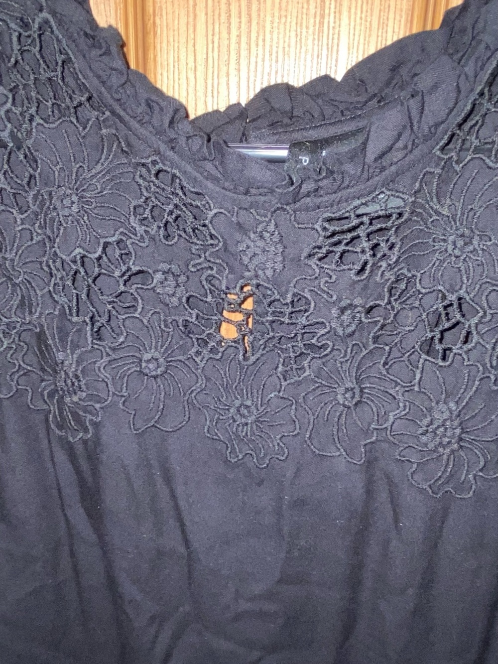 PRESWICK & MOORE Sleeveless Lace Blouse. SZ L - Picture 2 of 3